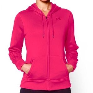 Under Armour Hot Pink Full-Zip Hoodie